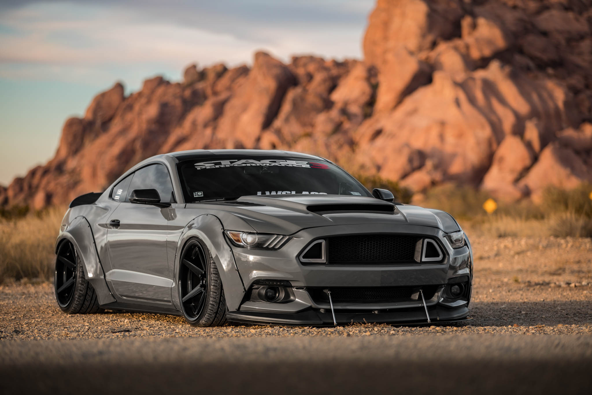 2016 Mustang Widebody - FR3 Matte Black - IG- @_baggedecoboost-10