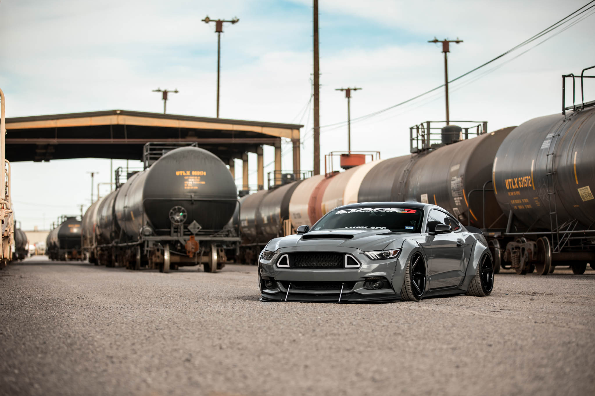 2016 Mustang Widebody - FR3 Matte Black - IG- @_baggedecoboost-5