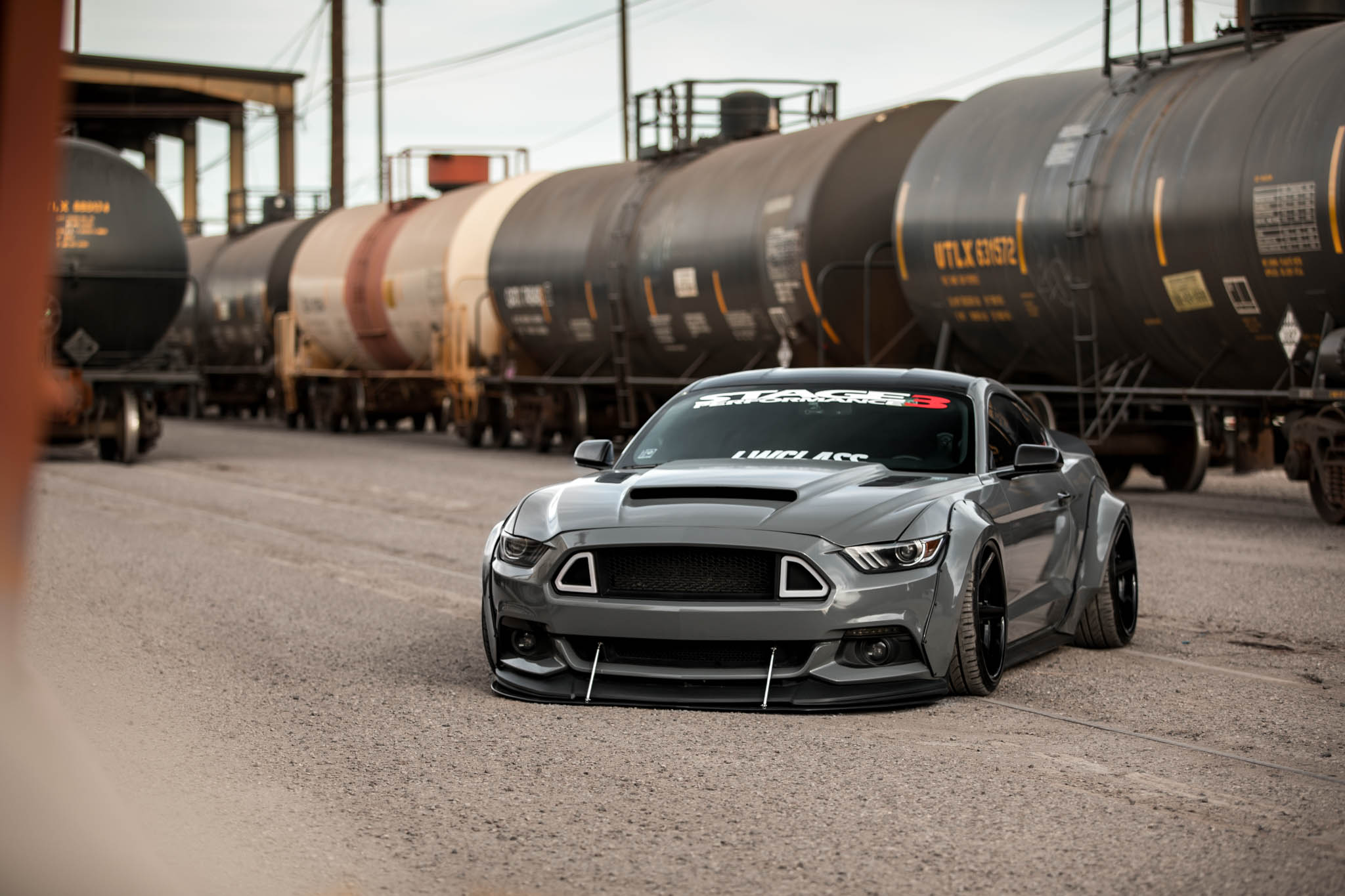 2016 Mustang Widebody - FR3 Matte Black - IG- @_baggedecoboost-6