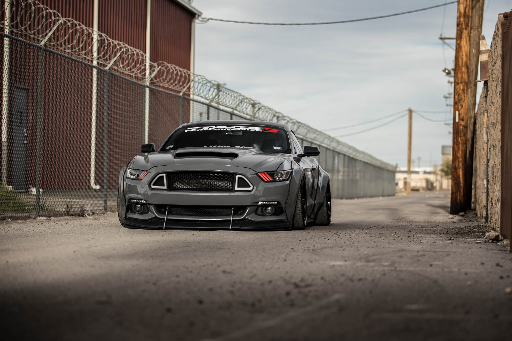2016 Mustang Widebody - FR3 Matte Black - IG- @_baggedecoboost-8